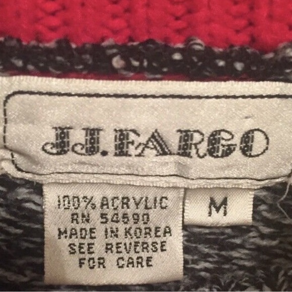 Women’s Vintage JJ Fargo Knit Team Sweater Size M - Picture 3 of 4